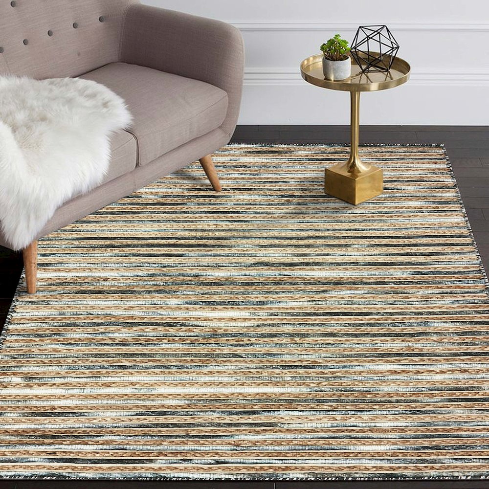 Charcoal Jute Area Rug. Picture 7