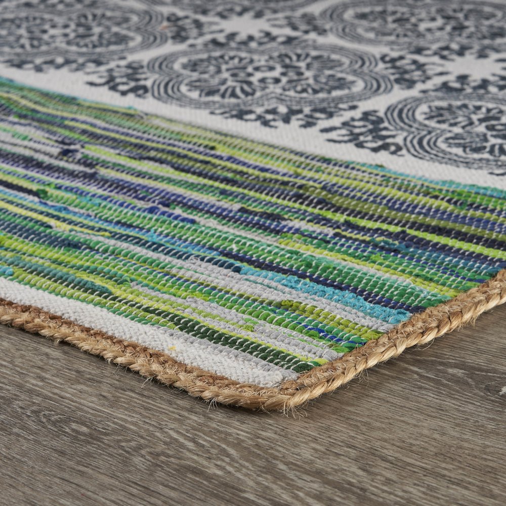 Mosaic Chindi Area Rug. Picture 3