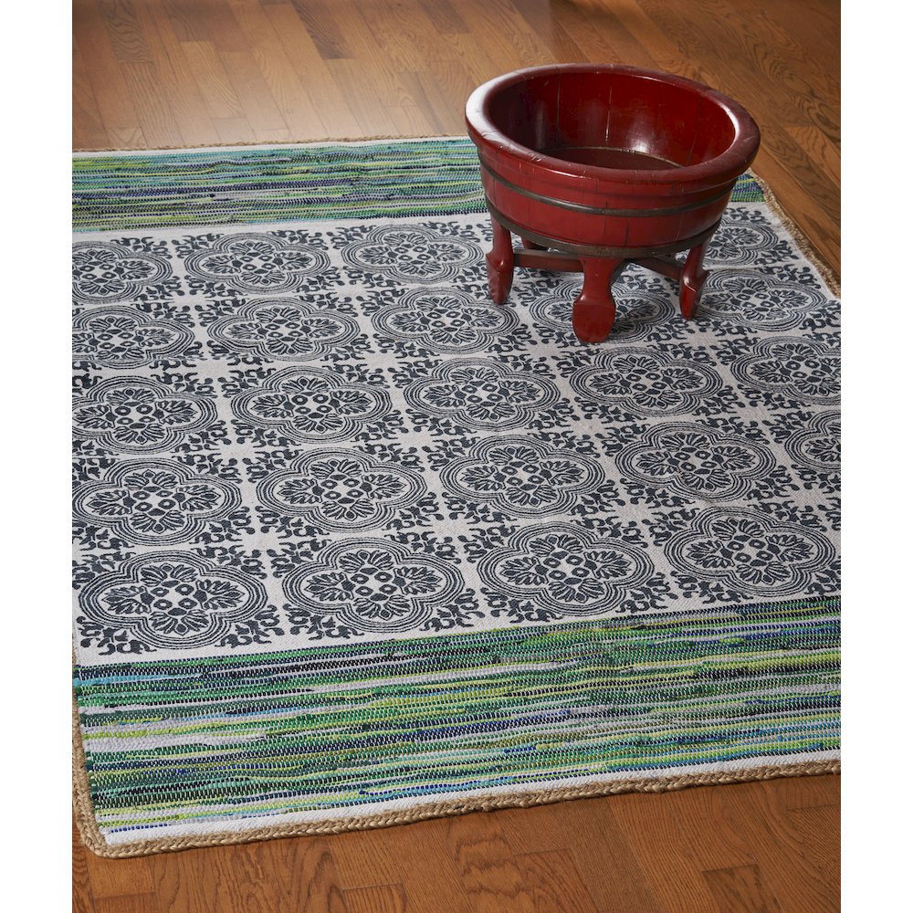 Mosaic Chindi Area Rug. Picture 2