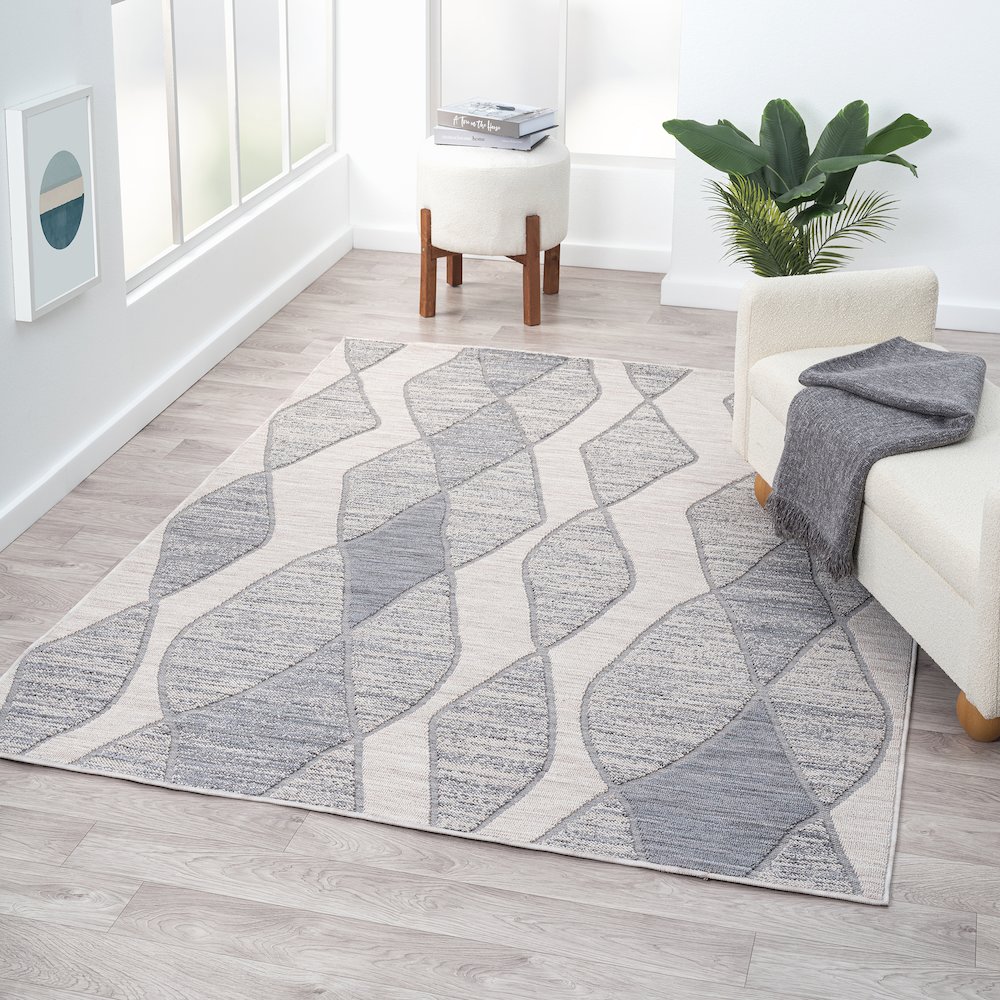 Westport Geometric PET Yarn Indoor/Outdoor Area Rug. Picture 7
