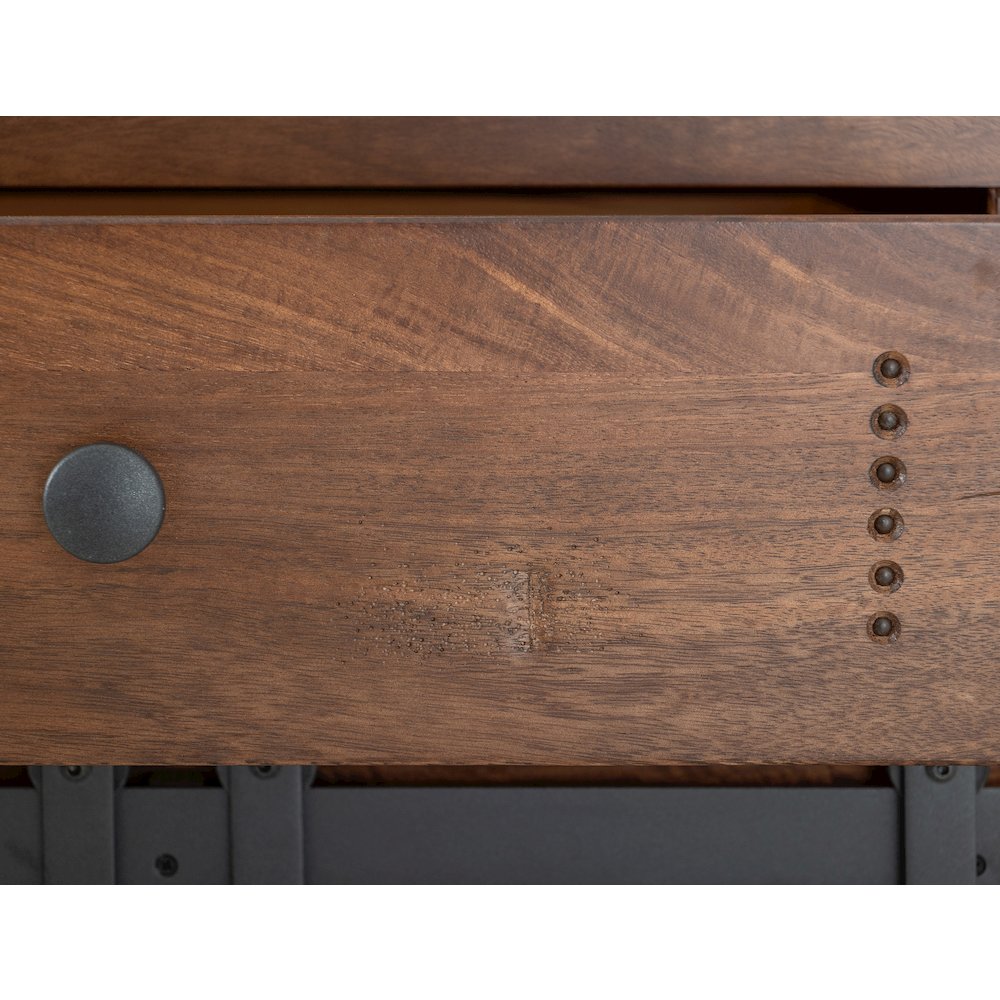 Parota Kitchen Island, Cinnamon Brown. Picture 8