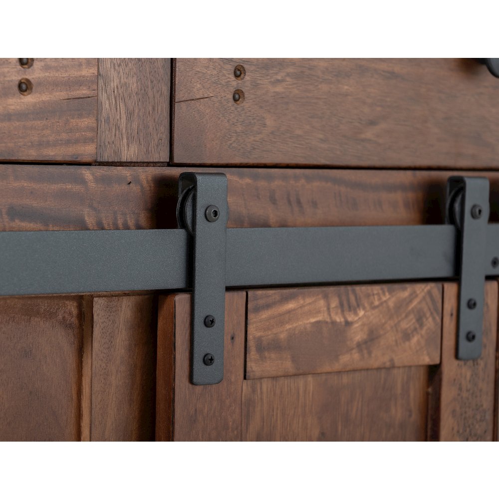 Parota Kitchen Island, Cinnamon Brown. Picture 7