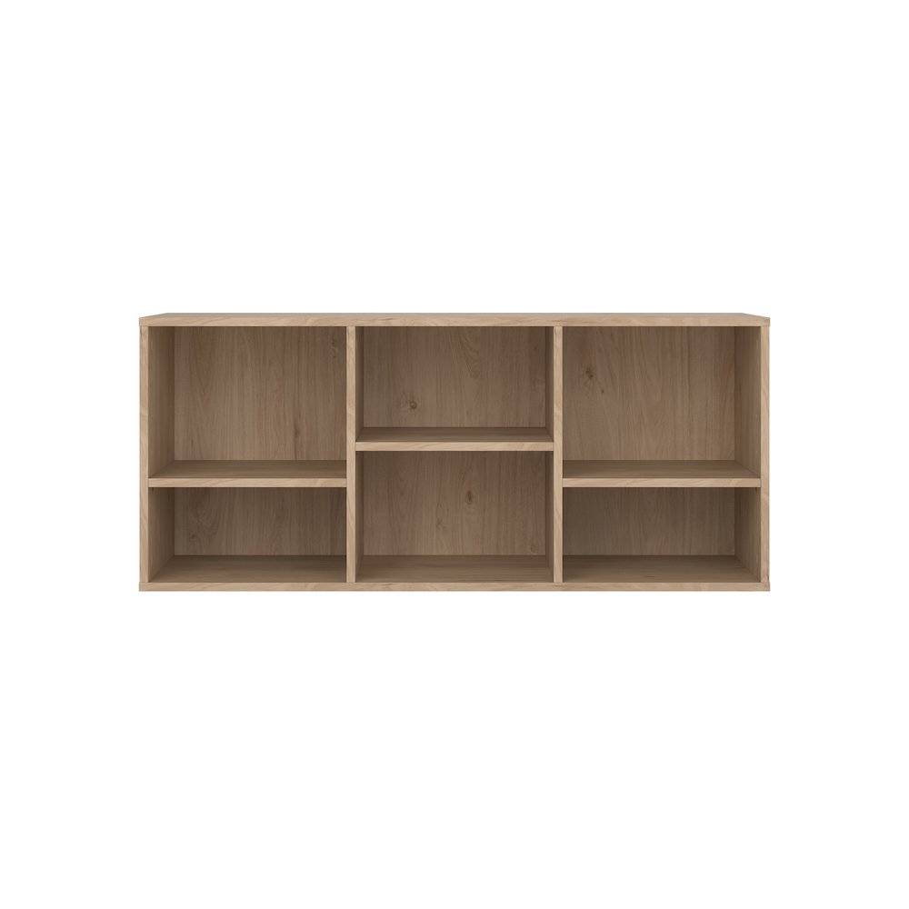 Hyper 6 Cubby Bench, Jackson Hickory. Picture 1