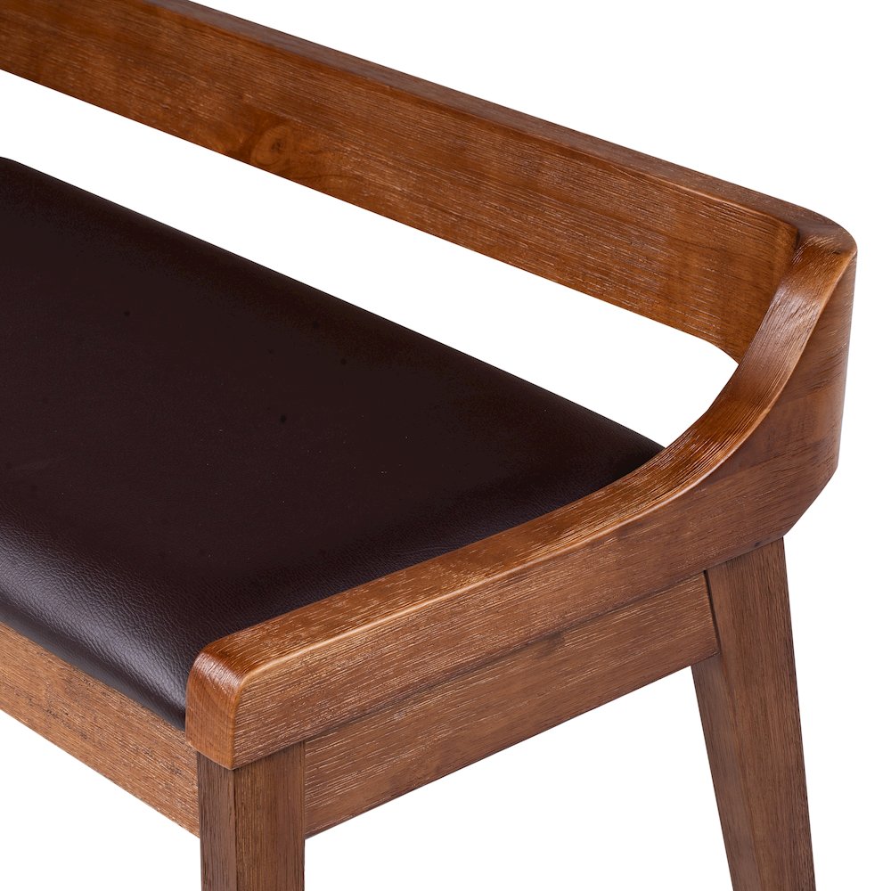 Rasmus Dining Bench - Chestnut Wire-Brush Finish. Picture 7
