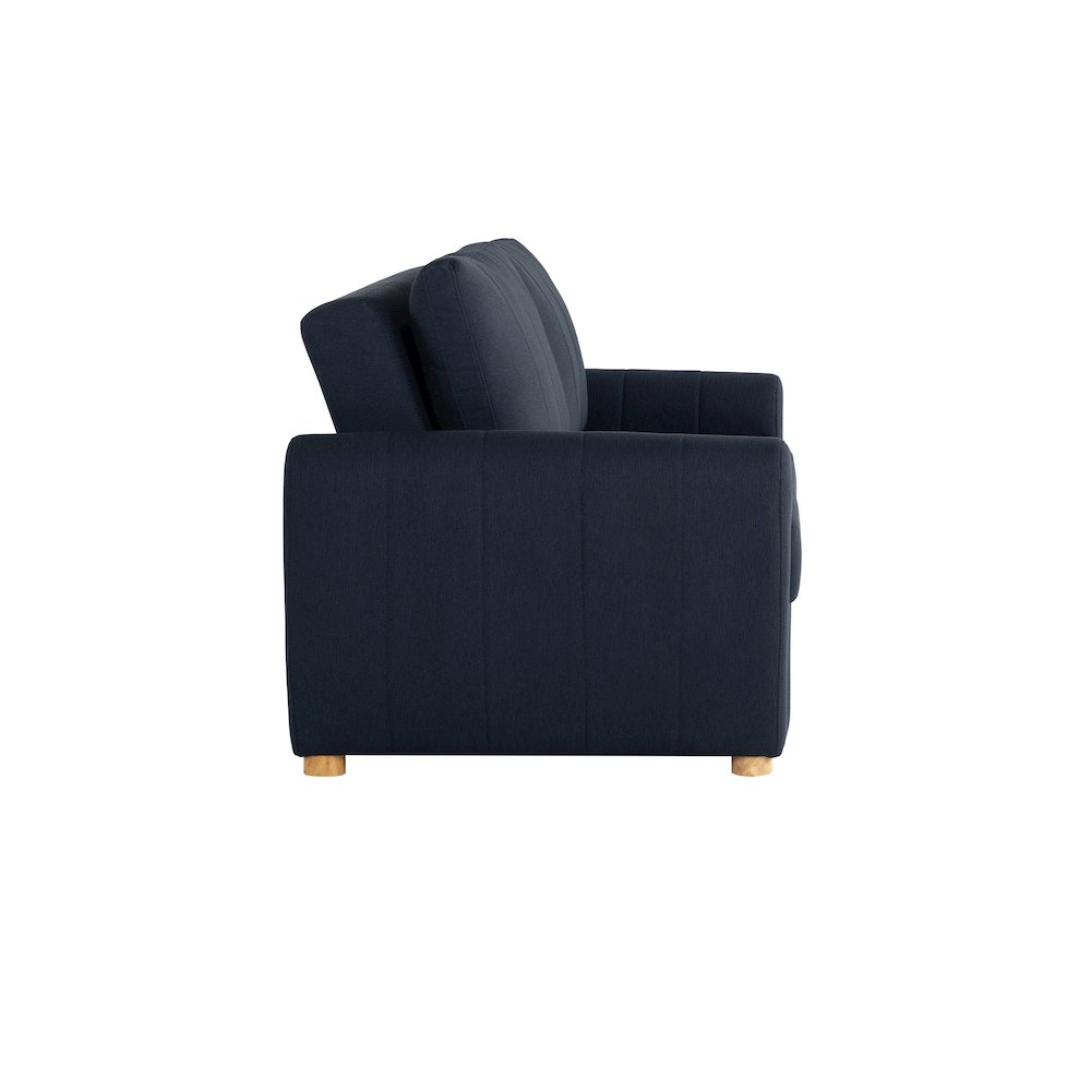 Galloway Convertible Loveseat Navy. Picture 15