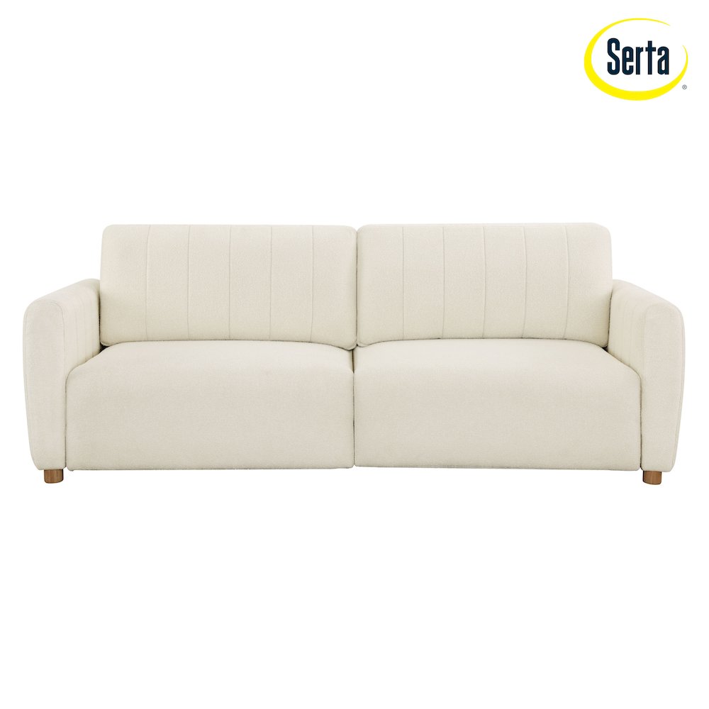Galloway Convertible Sofa Ivory Boucle. Picture 10