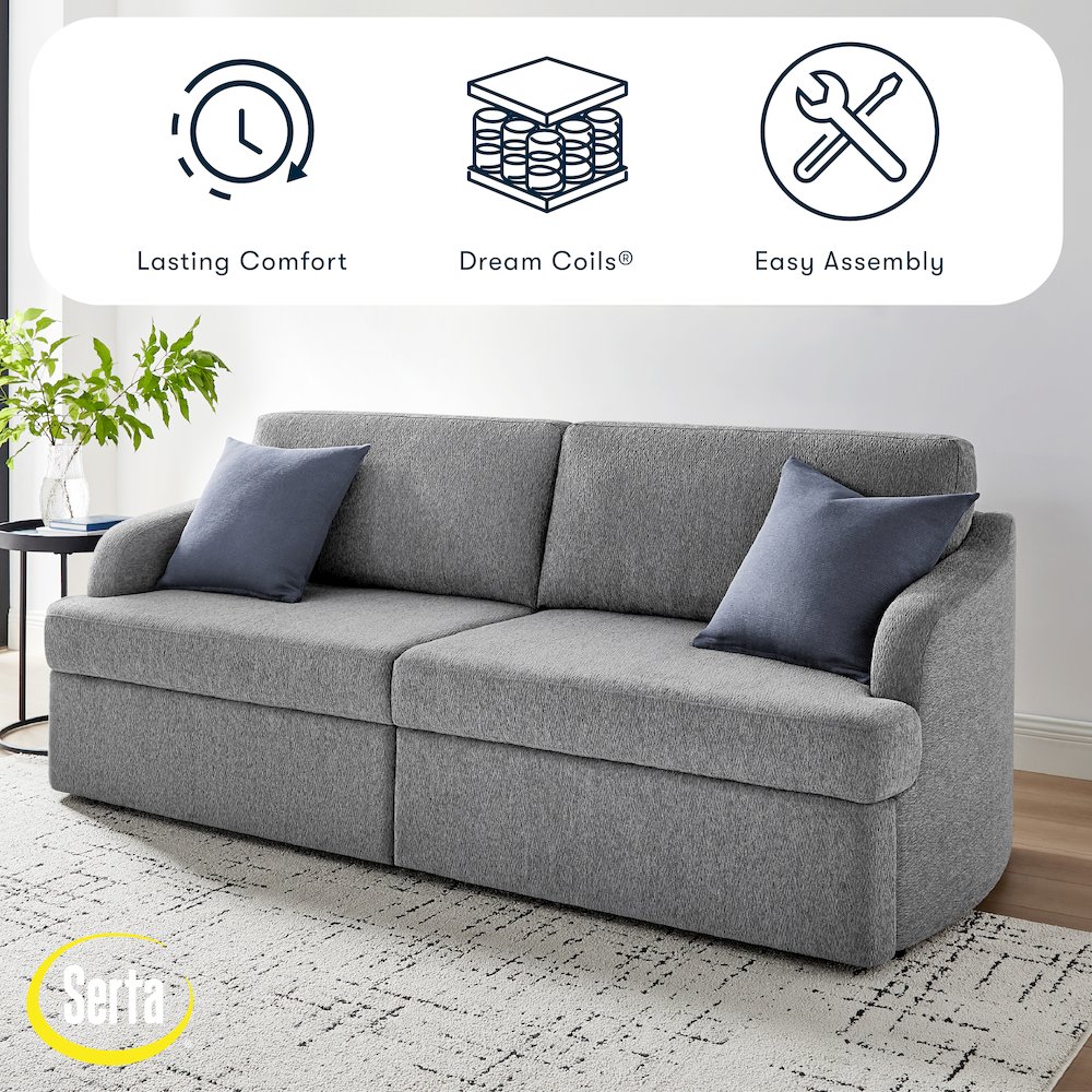 Montego Convertible Sofa Grey. Picture 13