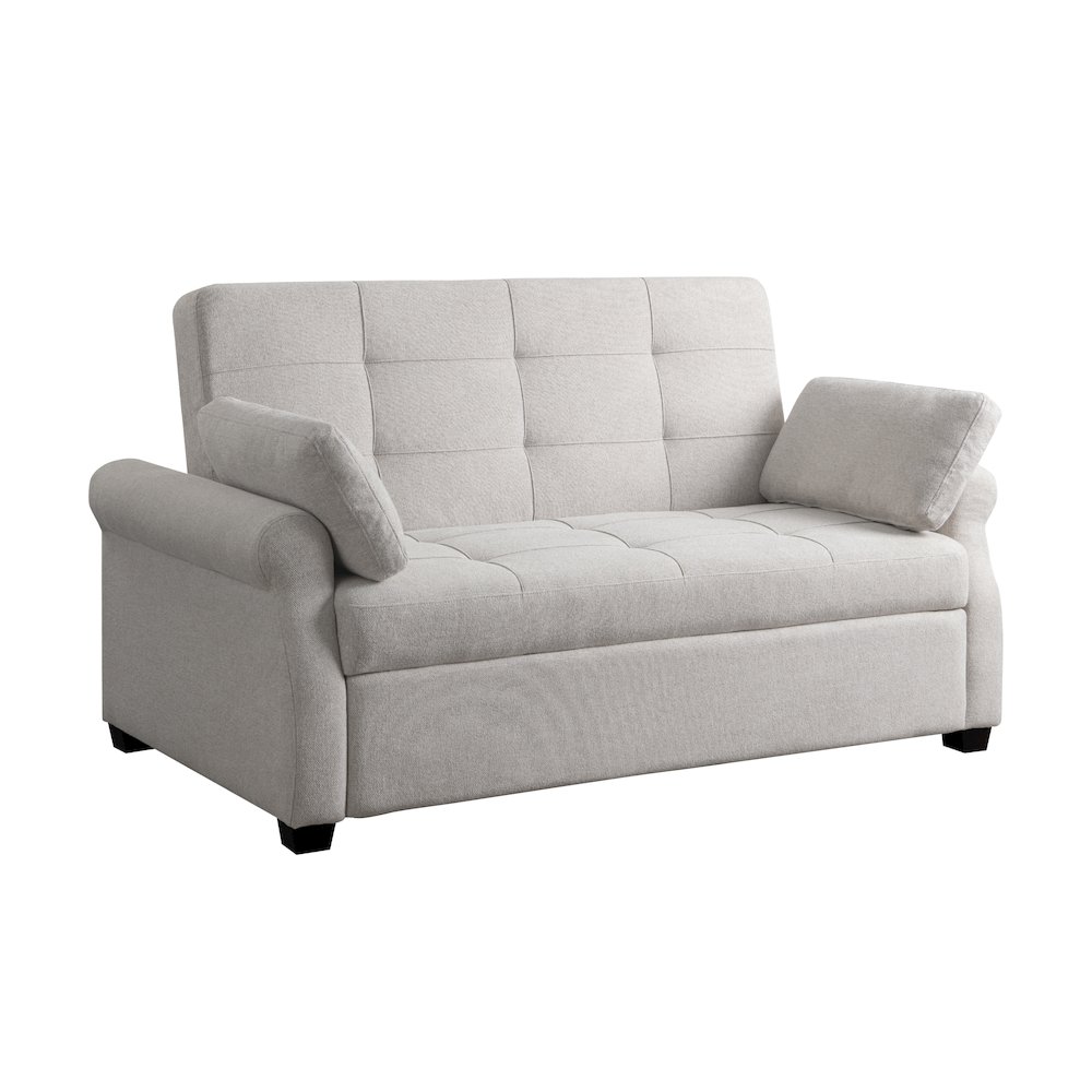 Hampton Queen Convertible Sofa Oatmeal. Picture 1