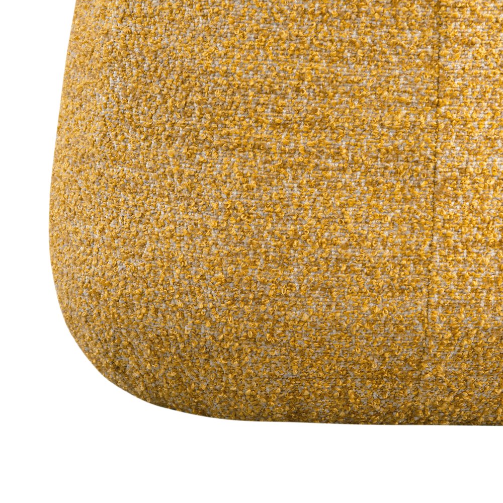 Kayden Upholstered Ottoman Large Mustard. Picture 8