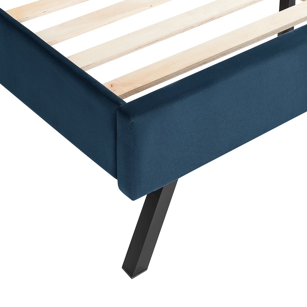 Adaline Upholstered Bed Full Navy. Picture 12