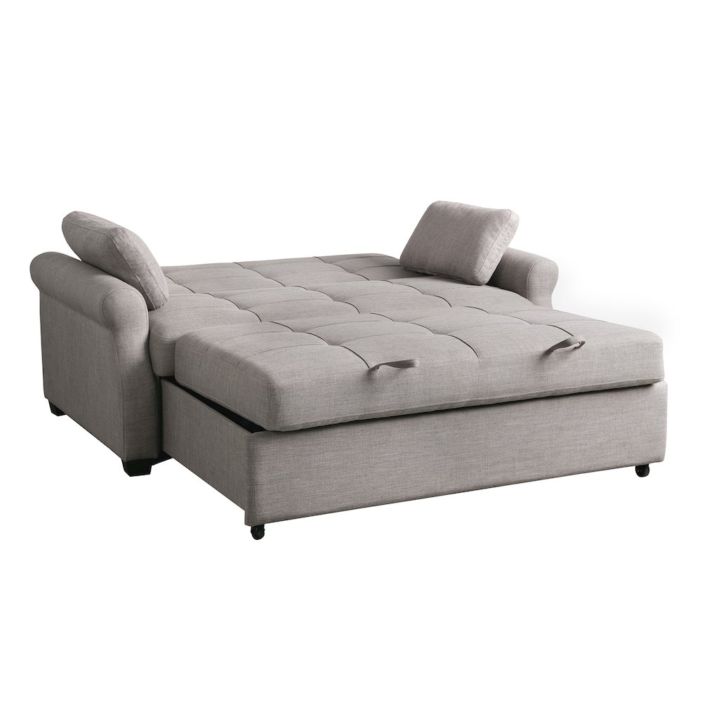 Hampton Queen Convertible Sofa Steel. Picture 3