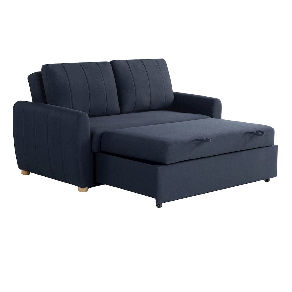 Galloway Convertible Loveseat Navy. Picture 9