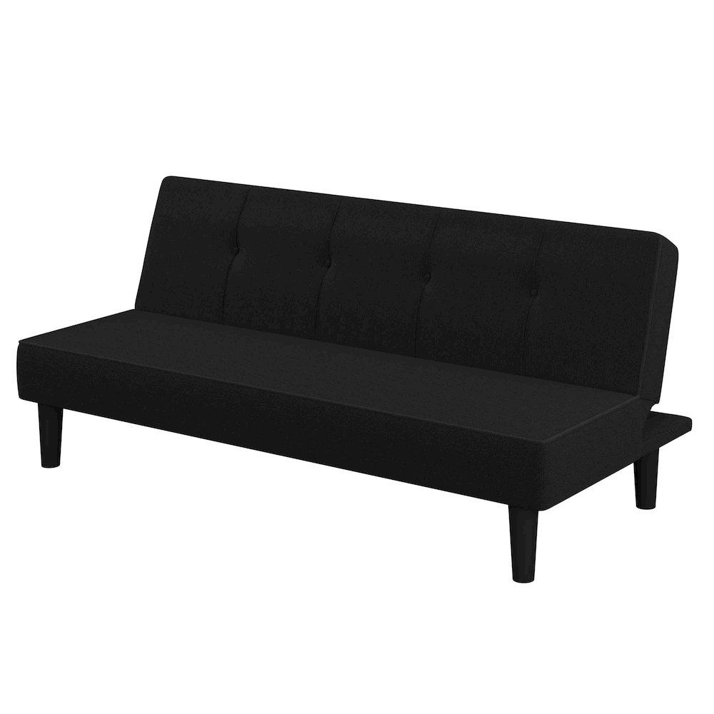Lori Convertible Sofa Black. Picture 1