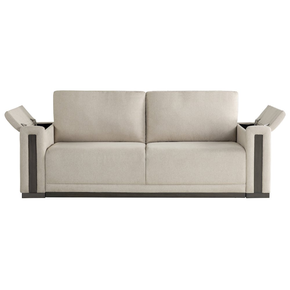 Riles Storage Sofa Beige. Picture 9