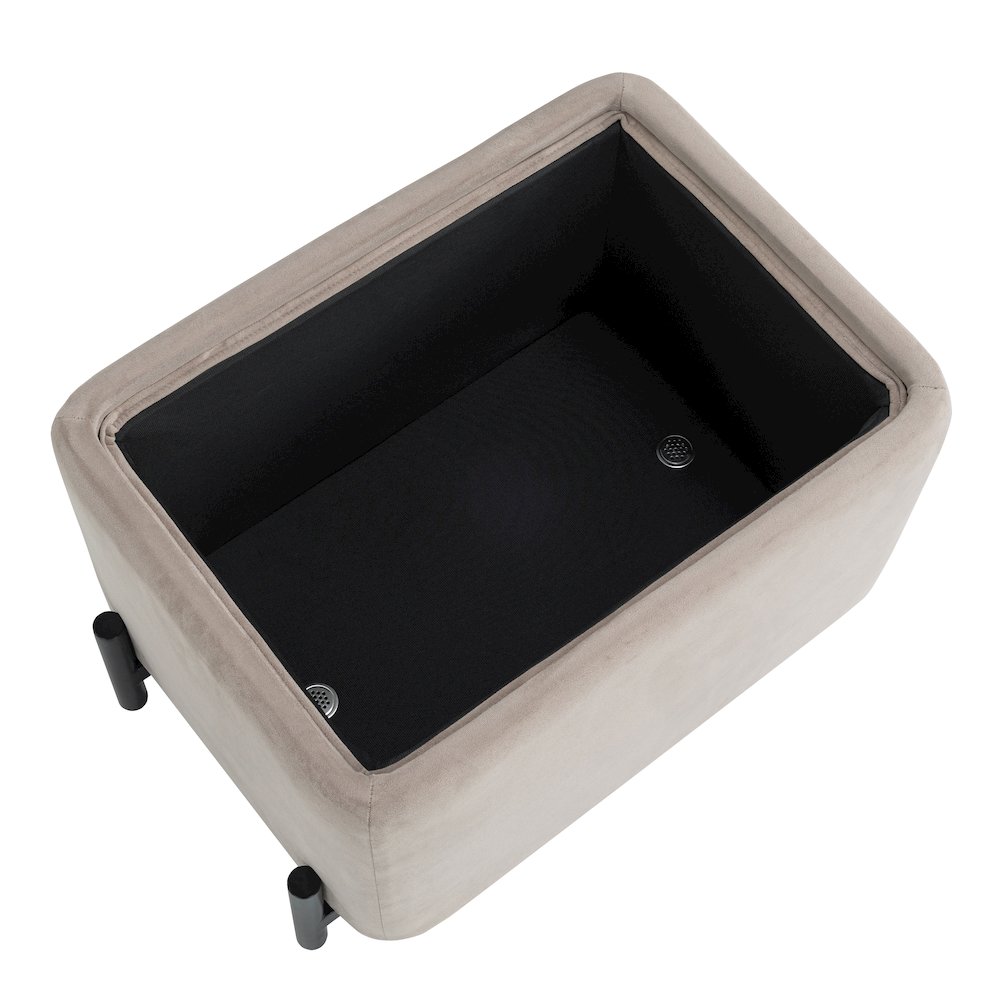 Kona Storage Ottoman Small Taupe. Picture 10