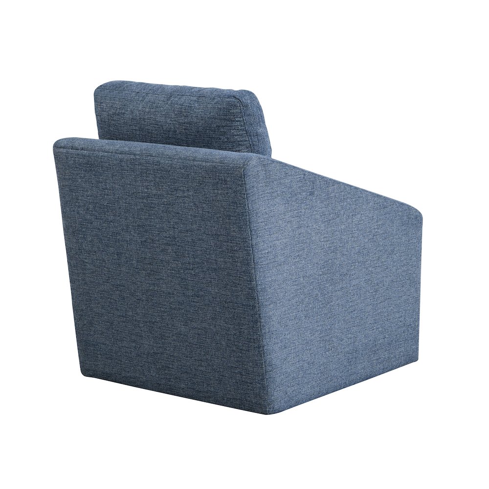 Halifax Swivel Accent Chair Blue. Picture 8