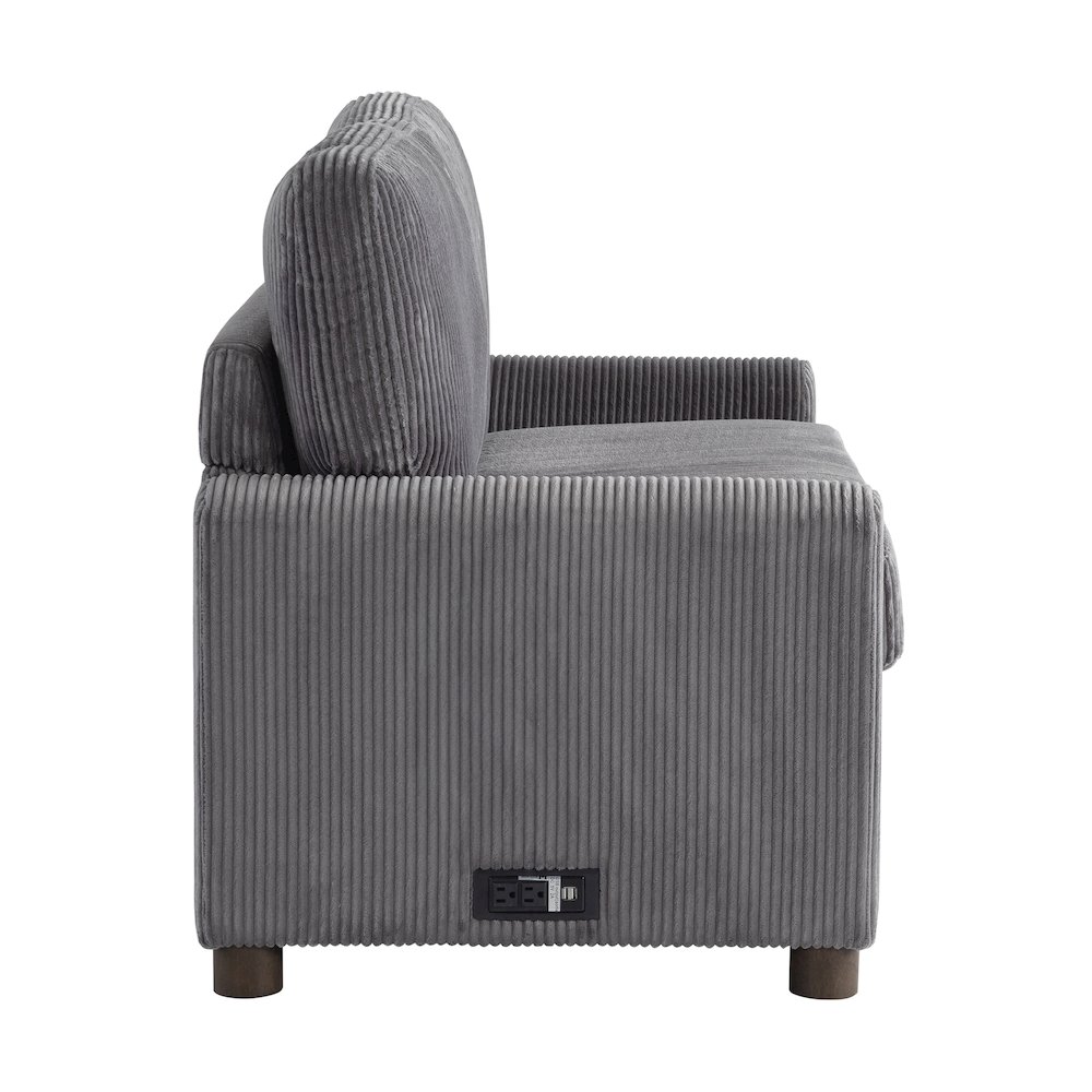 Drew Loveseat Pull-Out Sleeper Gray. Picture 12