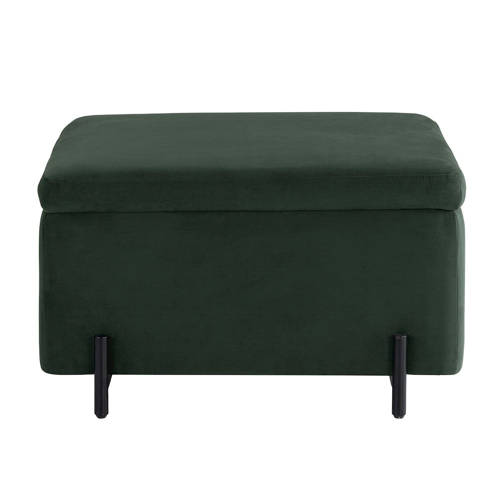 Kona Storage Ottoman Large Green. Picture 12