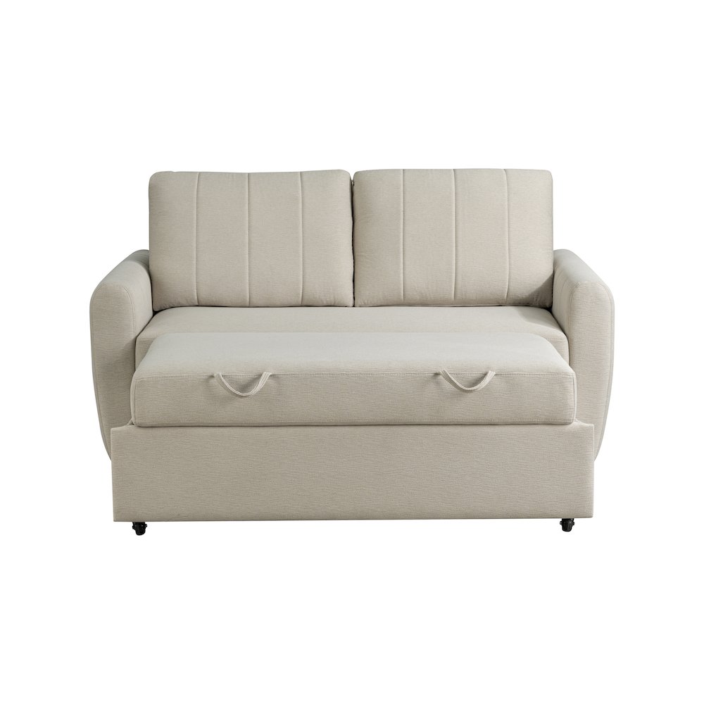 Galloway Convertible Loveseat Beige. Picture 3