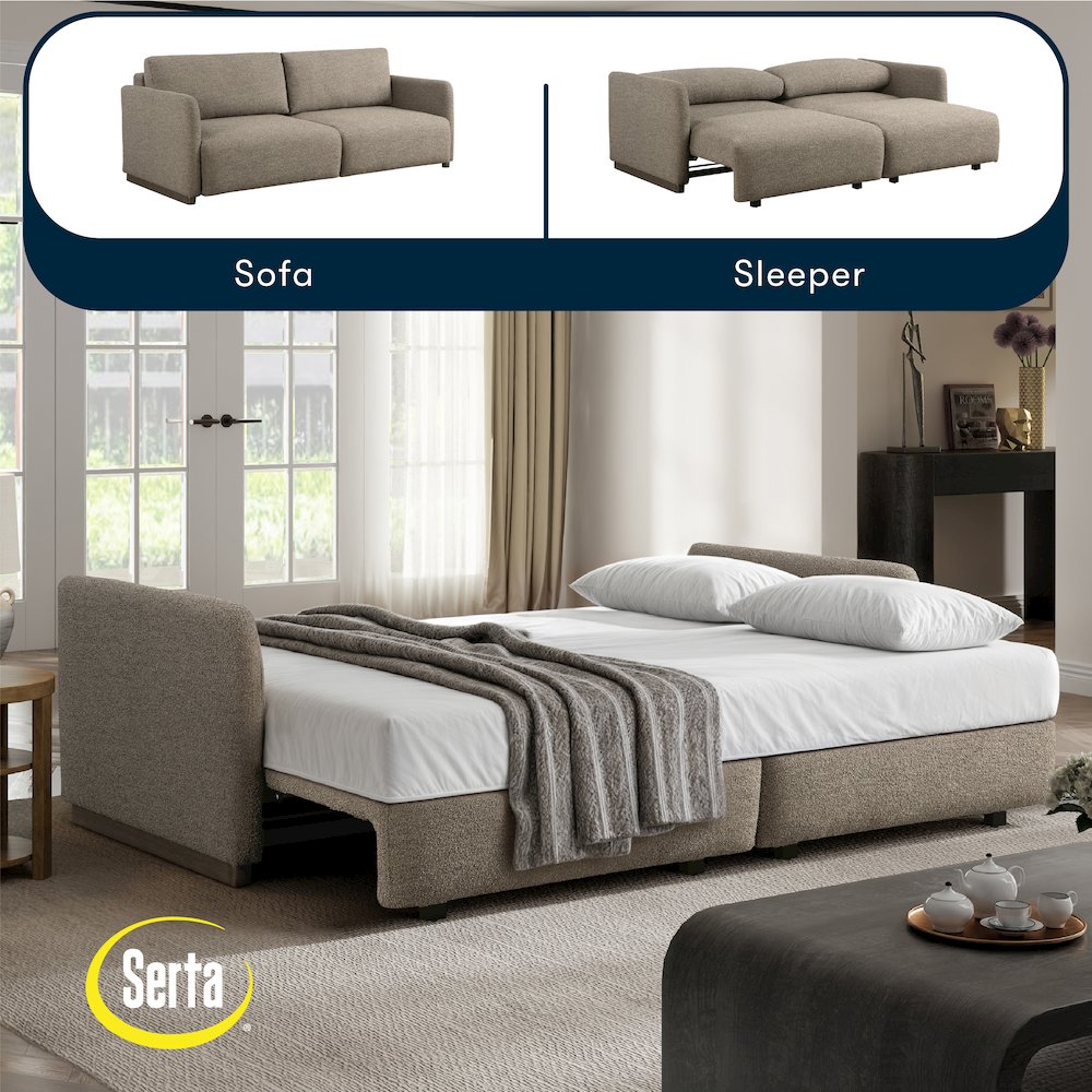 Tahoe Convertible Sofa Brown. Picture 14