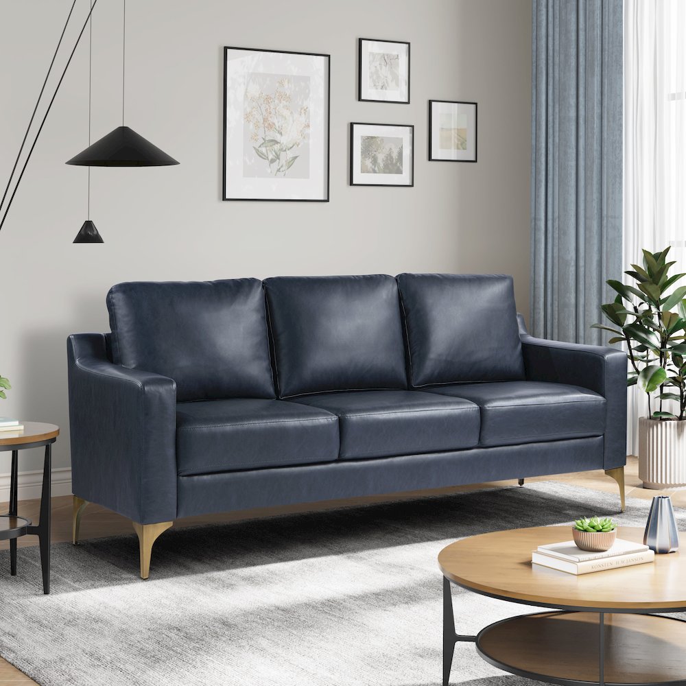 Fletcher Sofa Navy. Picture 10