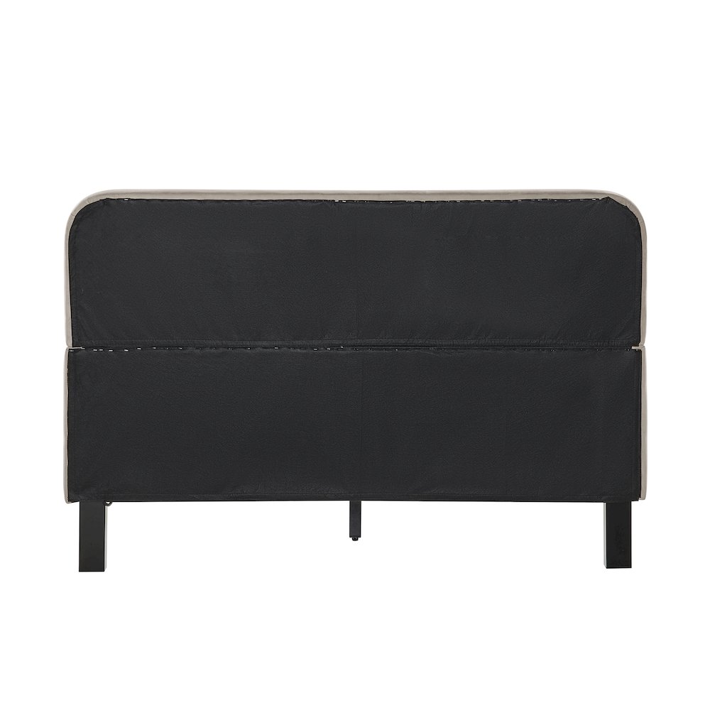 Adaline Upholstered Bed Queen Light Gray. Picture 7
