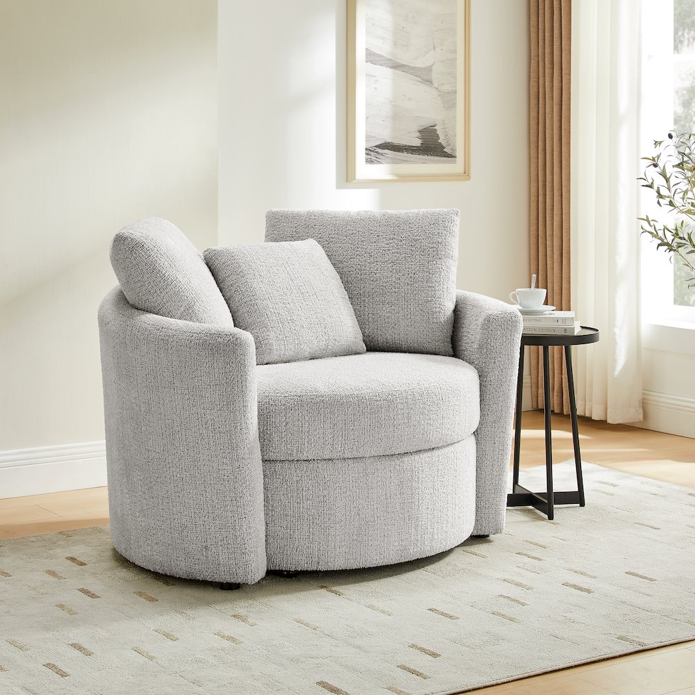 Beckett Storage Chair Ivory. Picture 19