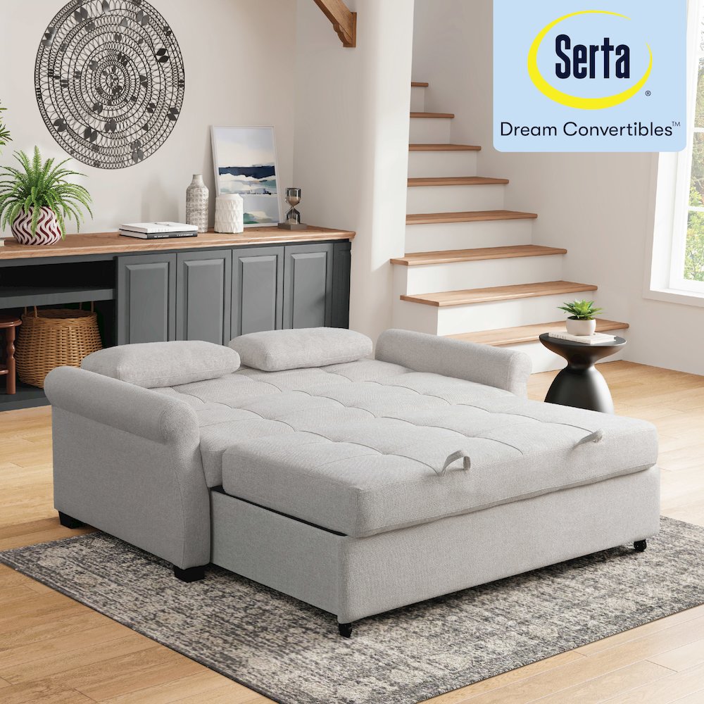 Hampton Queen Convertible Sofa Oatmeal. Picture 27