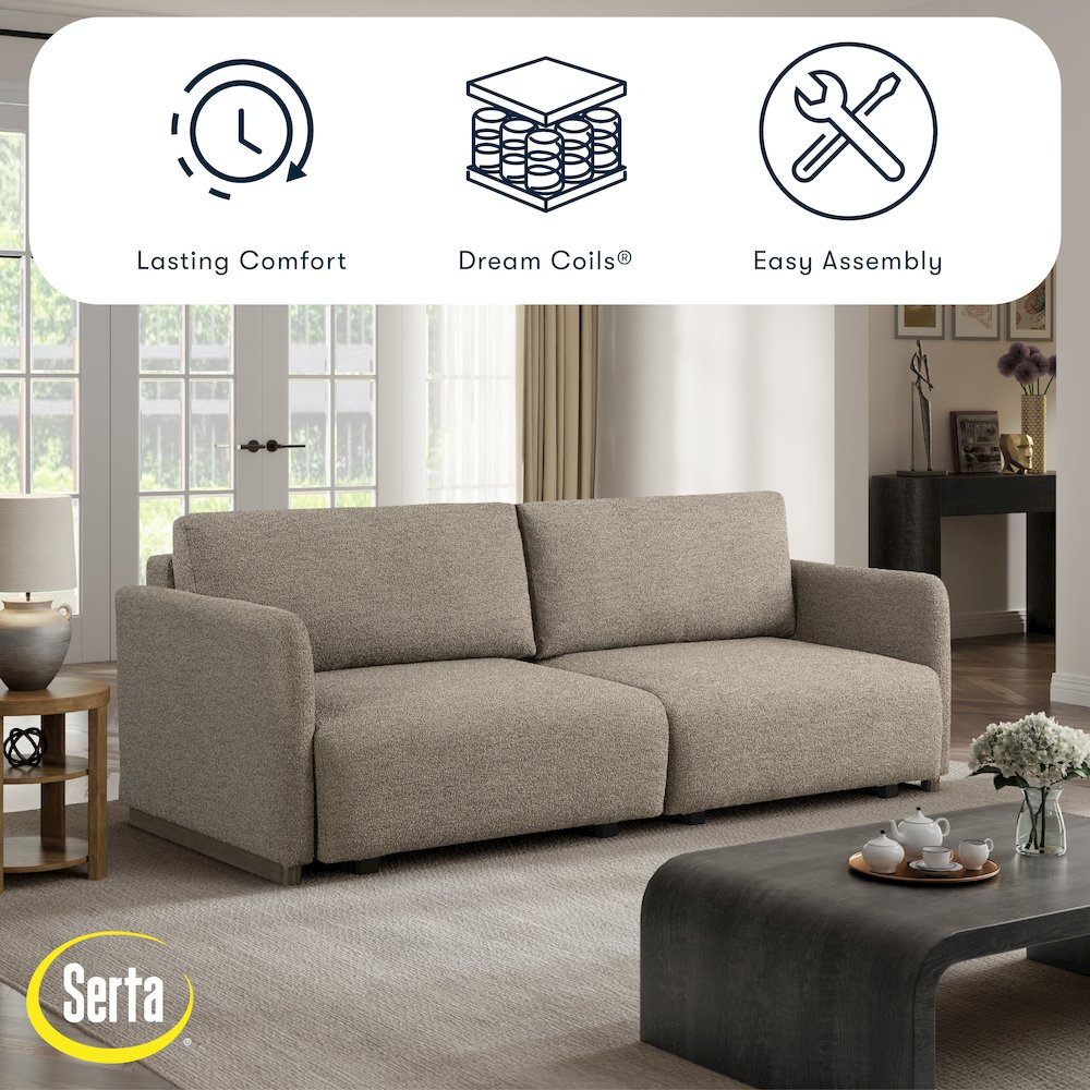 Tahoe Convertible Sofa Brown. Picture 13