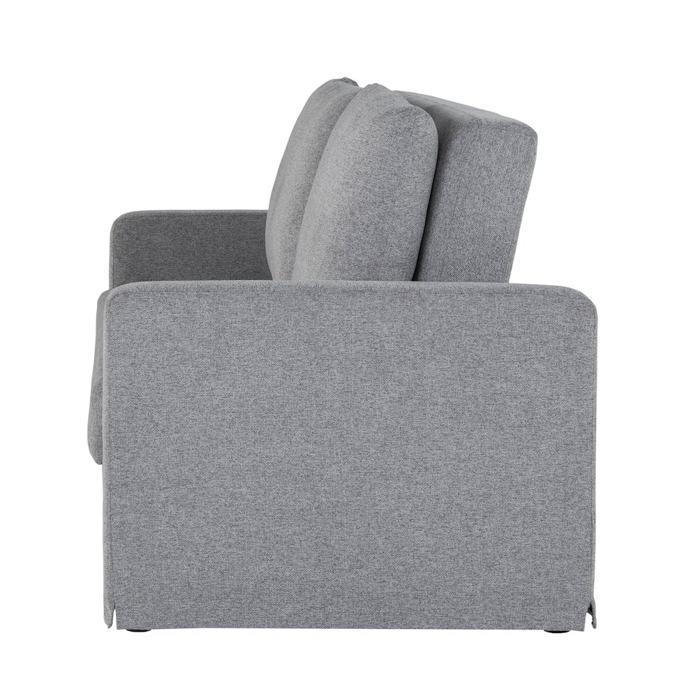Mia Convertible Sofa Light Gray. Picture 22