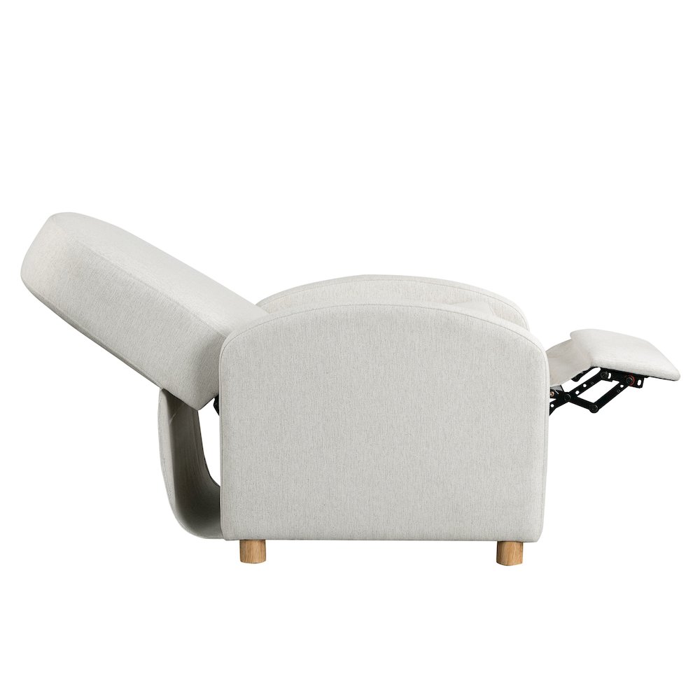 Luna Pushback Recliner Cream. Picture 6