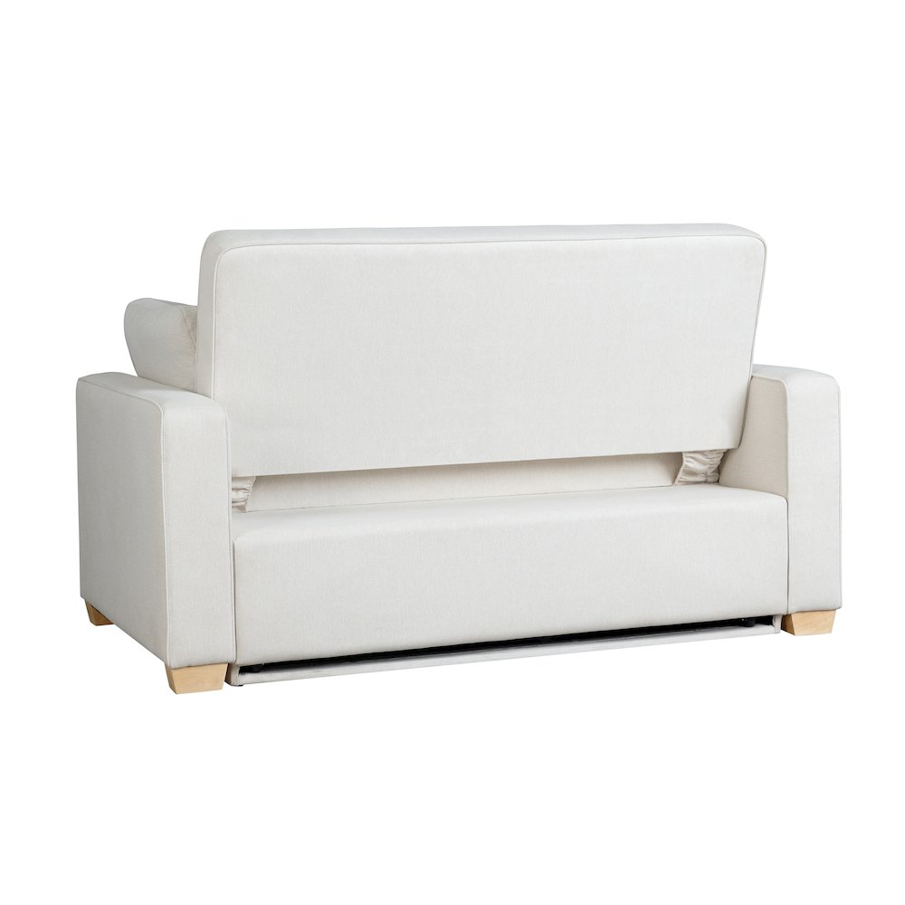 Augustine Full Convertible Loveseat Oyster. Picture 5