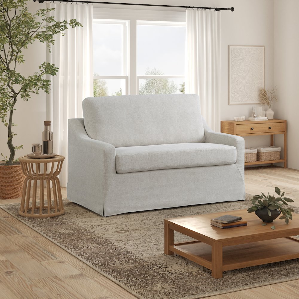 Harper Loveseat Sleeper Twin Oatmeal. Picture 2