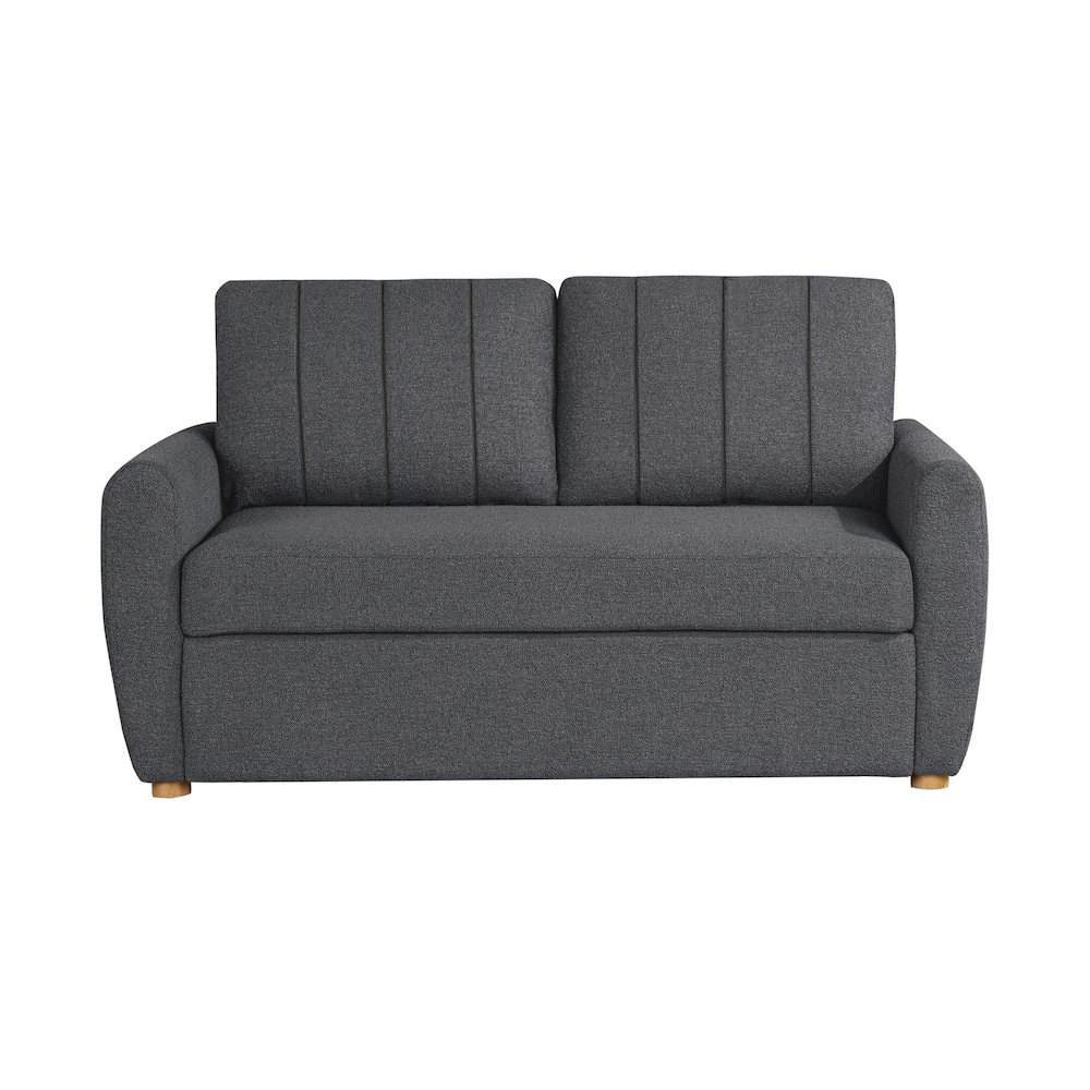 Galloway Convertible Loveseat Charcoal. Picture 10