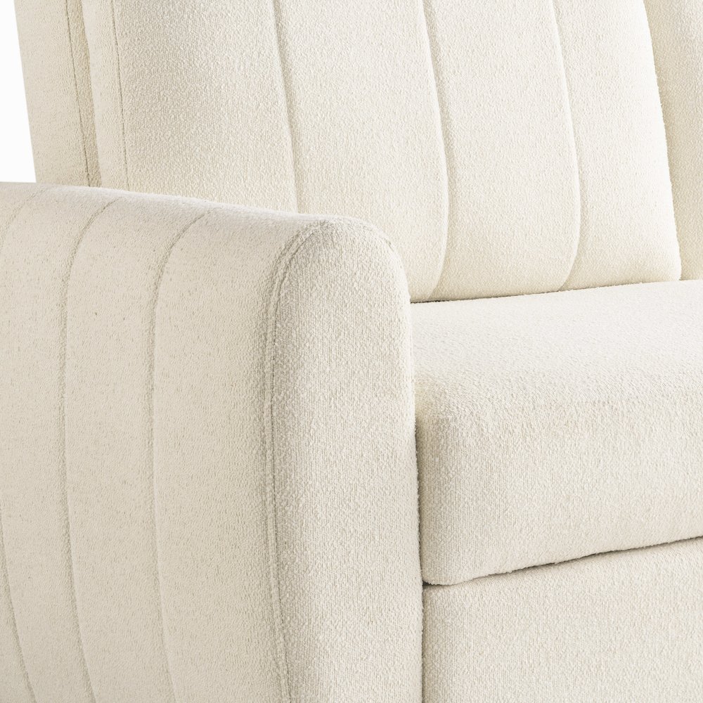 Galloway Convertible Loveseat Ivory. Picture 16
