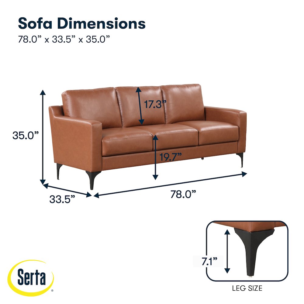Fletcher Sofa Brown. Picture 8