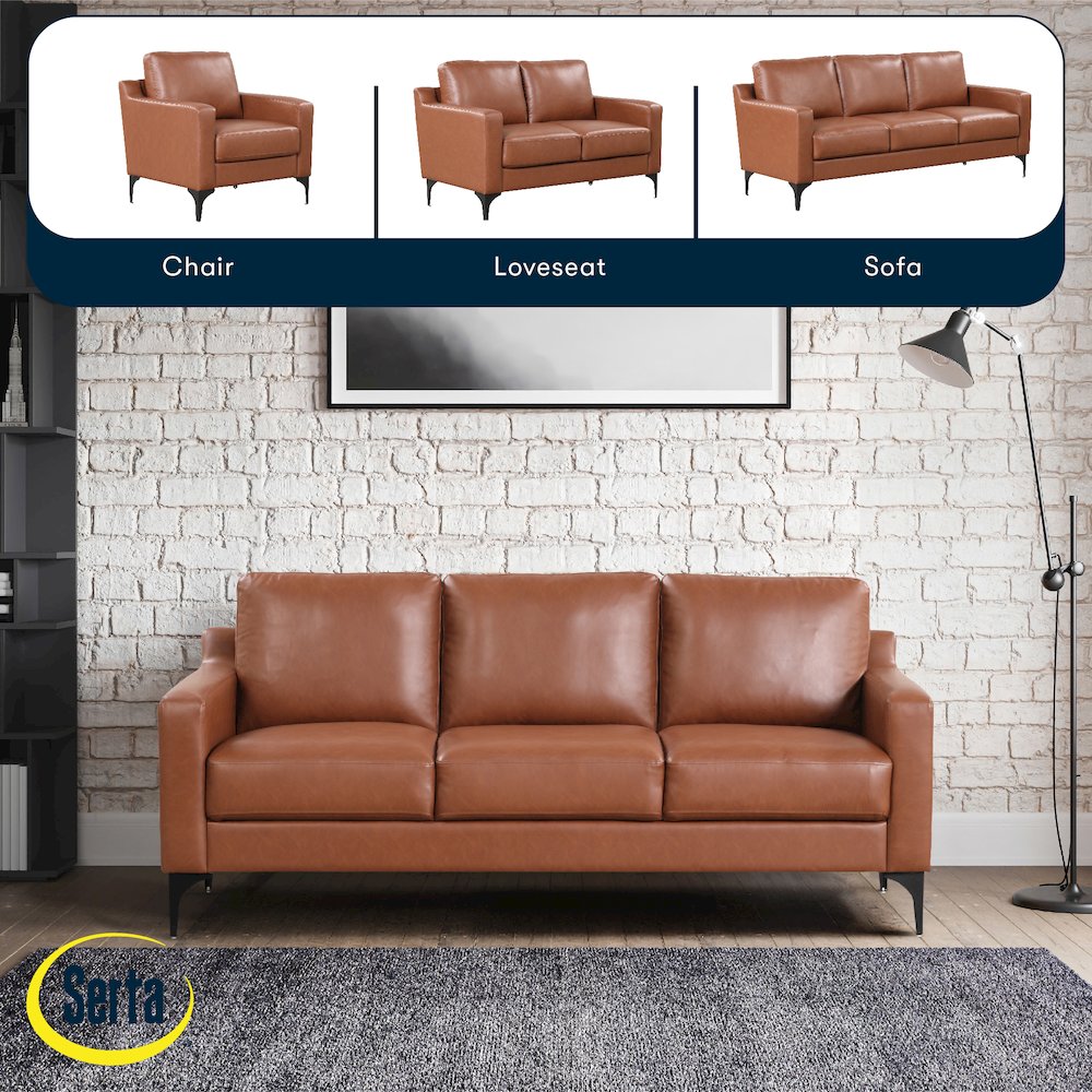 Fletcher Sofa Brown. Picture 13