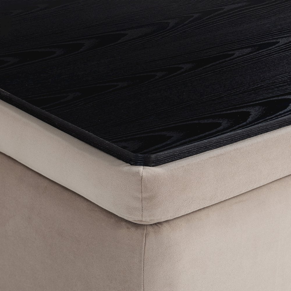 Kona Storage Ottoman Large Taupe. Picture 19