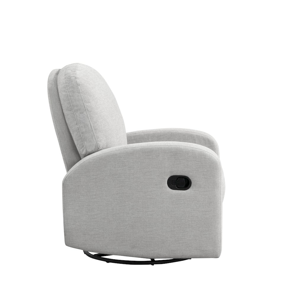 Paloma Swivel Rocker Recliner Light Grey. Picture 7