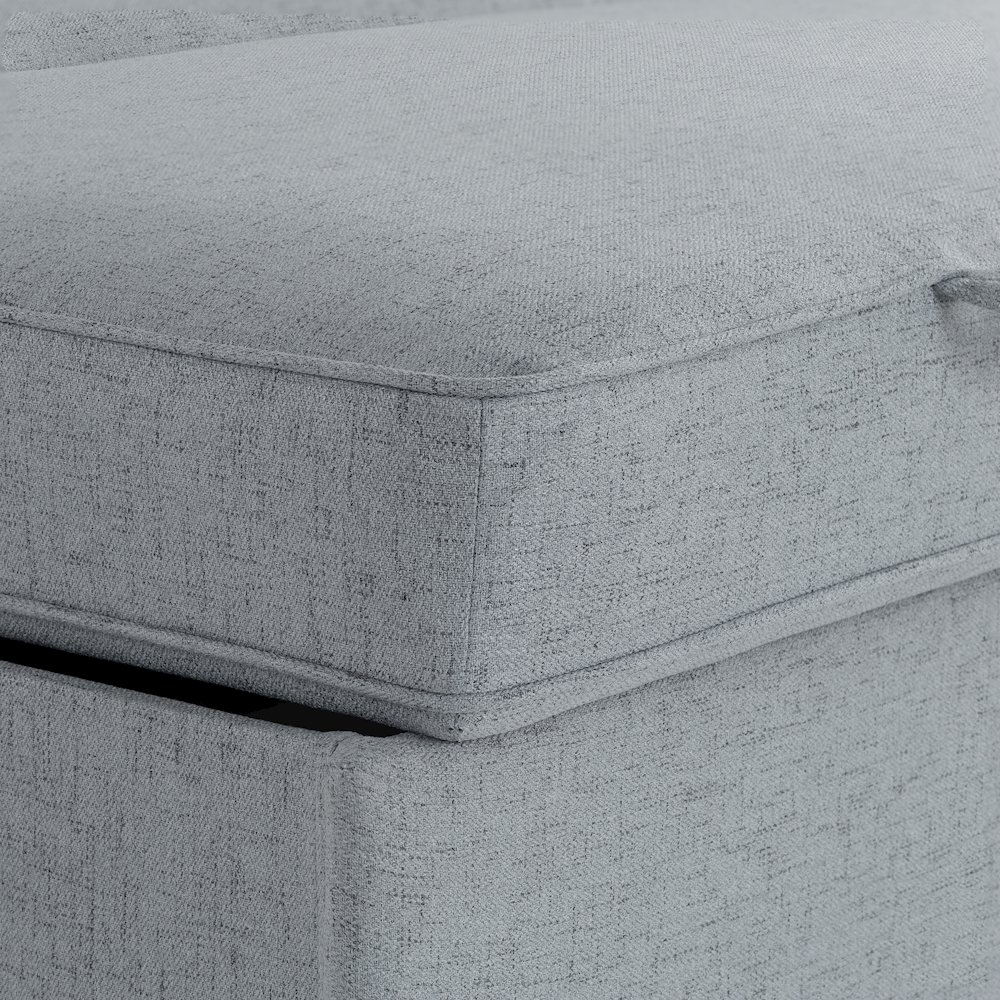 Carey Convertible Sofa Light Gray. Picture 13