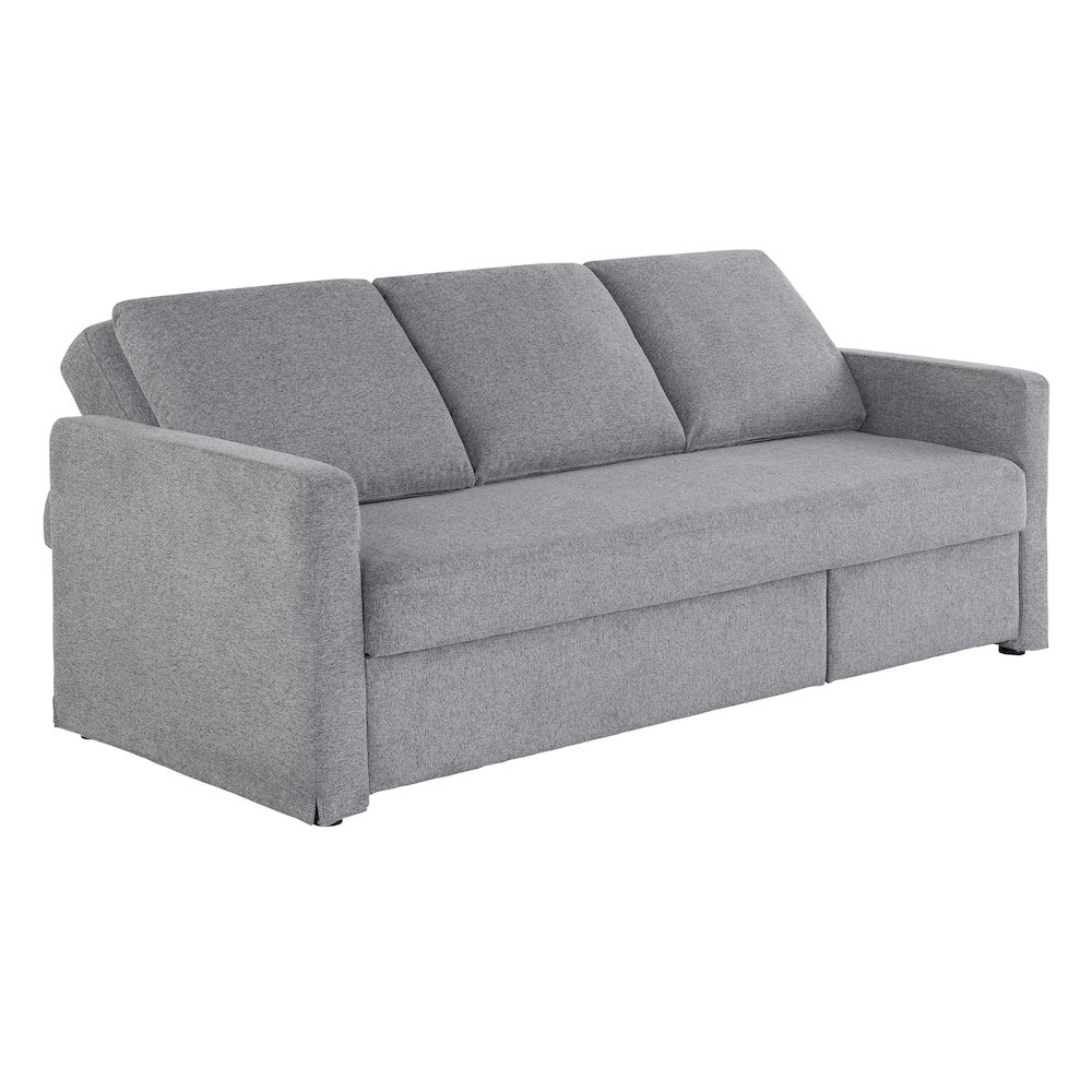 Mia Convertible Sofa Light Gray. Picture 7