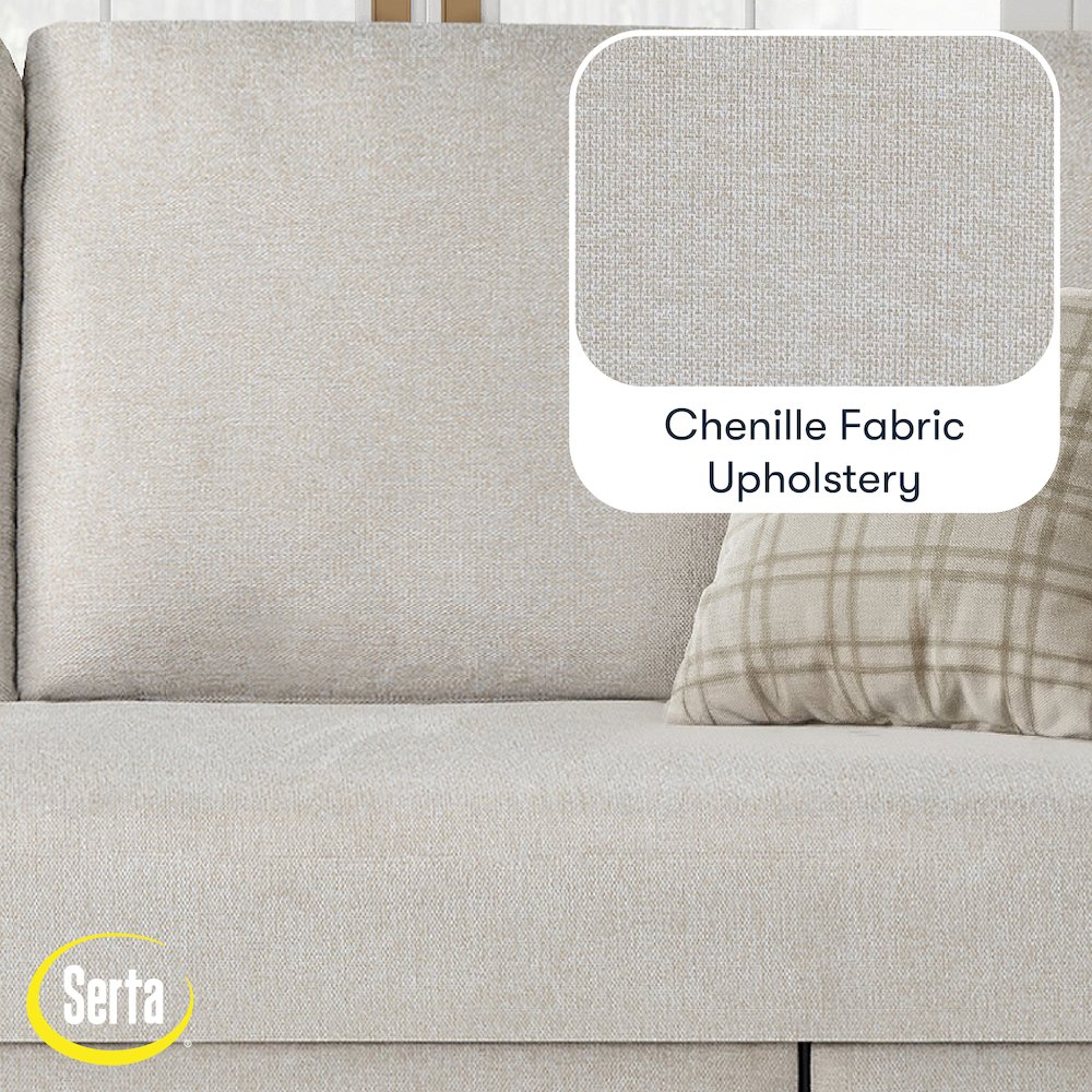 Mia Convertible Sofa Ivory. Picture 6