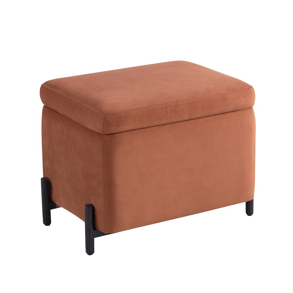 Kona Storage Ottoman Small Rust. Picture 1