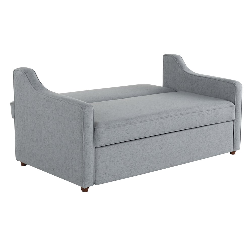 Carey Convertible Sofa Light Gray. Picture 24