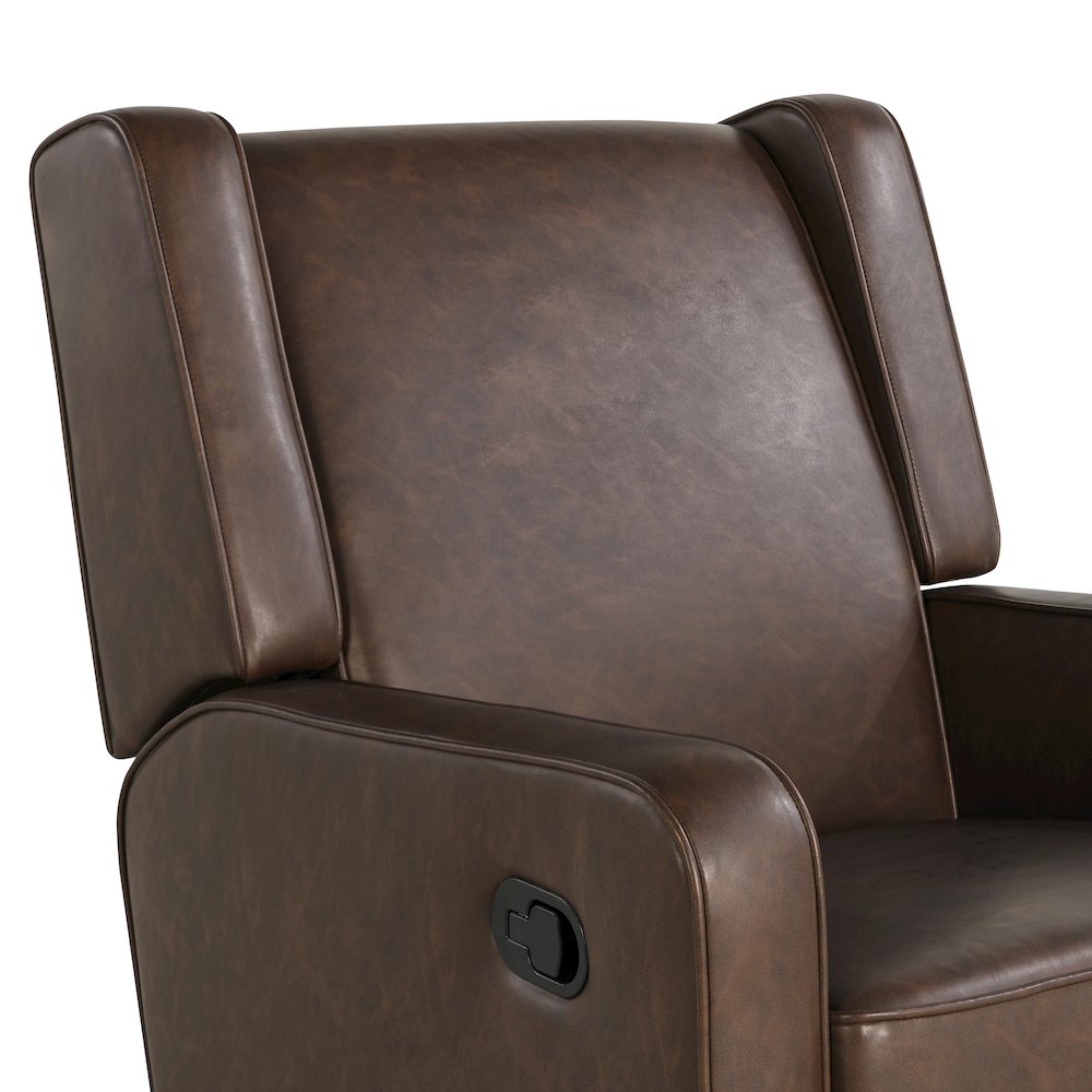 Emerson Swivel Rocker Recliner Brown. Picture 12