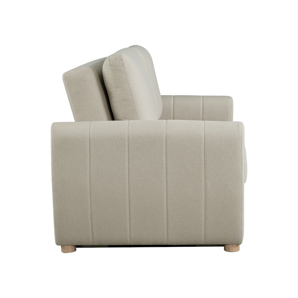 Galloway Convertible Loveseat Beige. Picture 11
