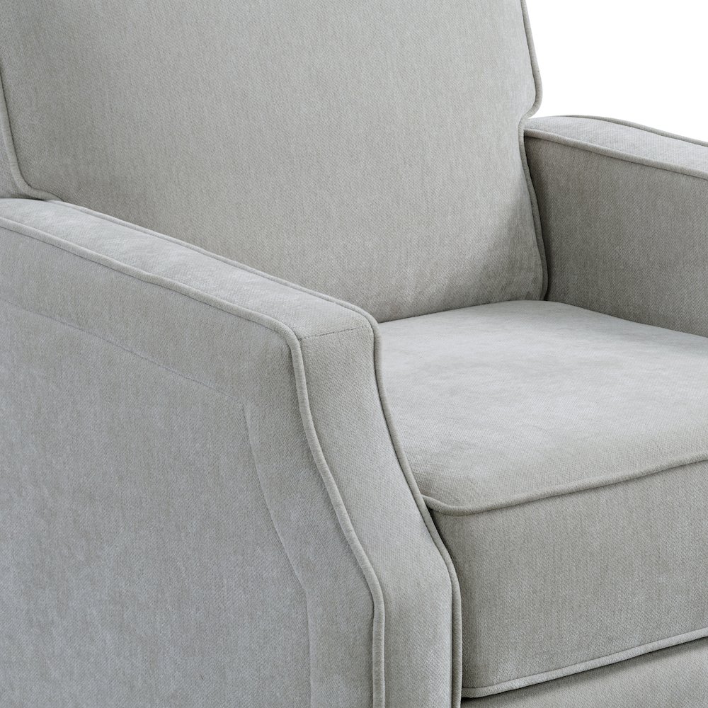 Shiloh Push Back Recliner Light Grey. Picture 12