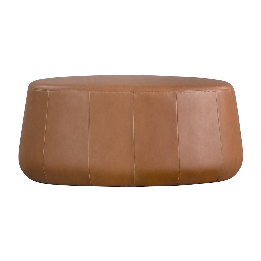 Kayden Upholstered Ottoman Large Carmel. Picture 3