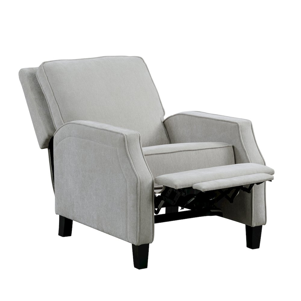 Shiloh Push Back Recliner Light Grey. Picture 3