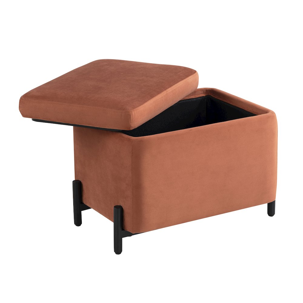 Kona Storage Ottoman Small Rust. Picture 17